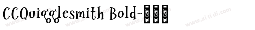 CCQuigglesmith Bold字体转换